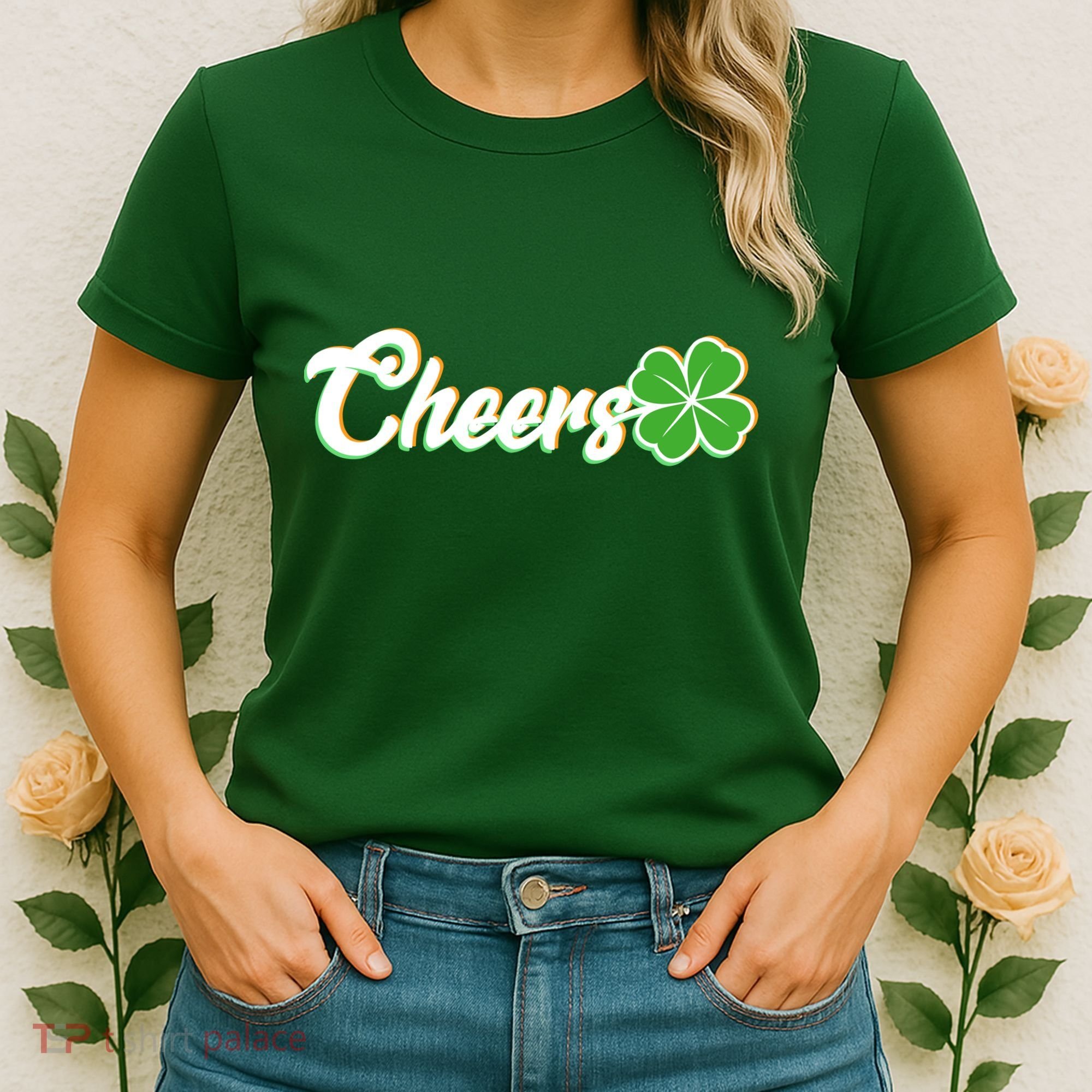 St Patrick's Day Cheers Clover Women's T-Shirt