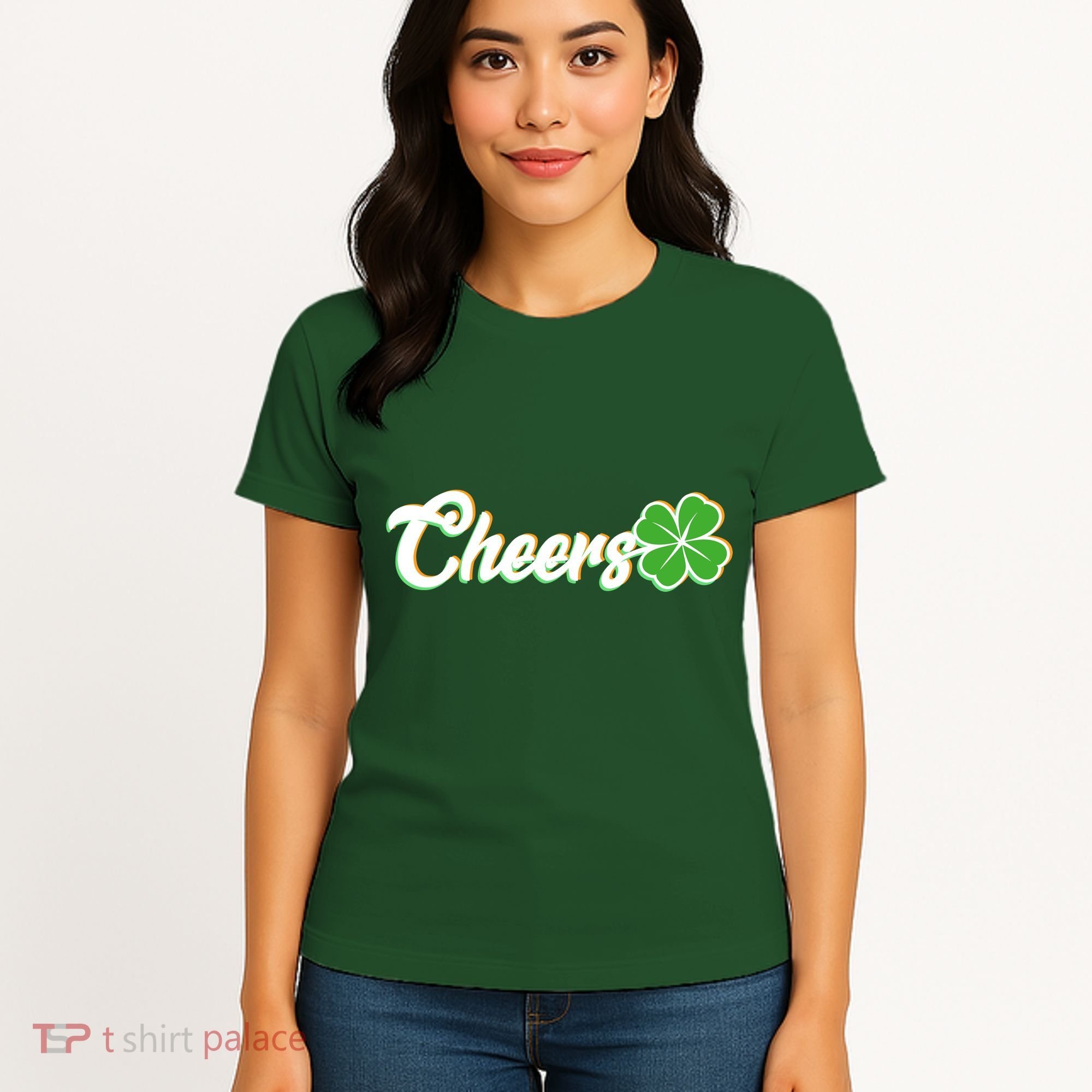 St Patrick's Day Cheers Clover Women's T-Shirt