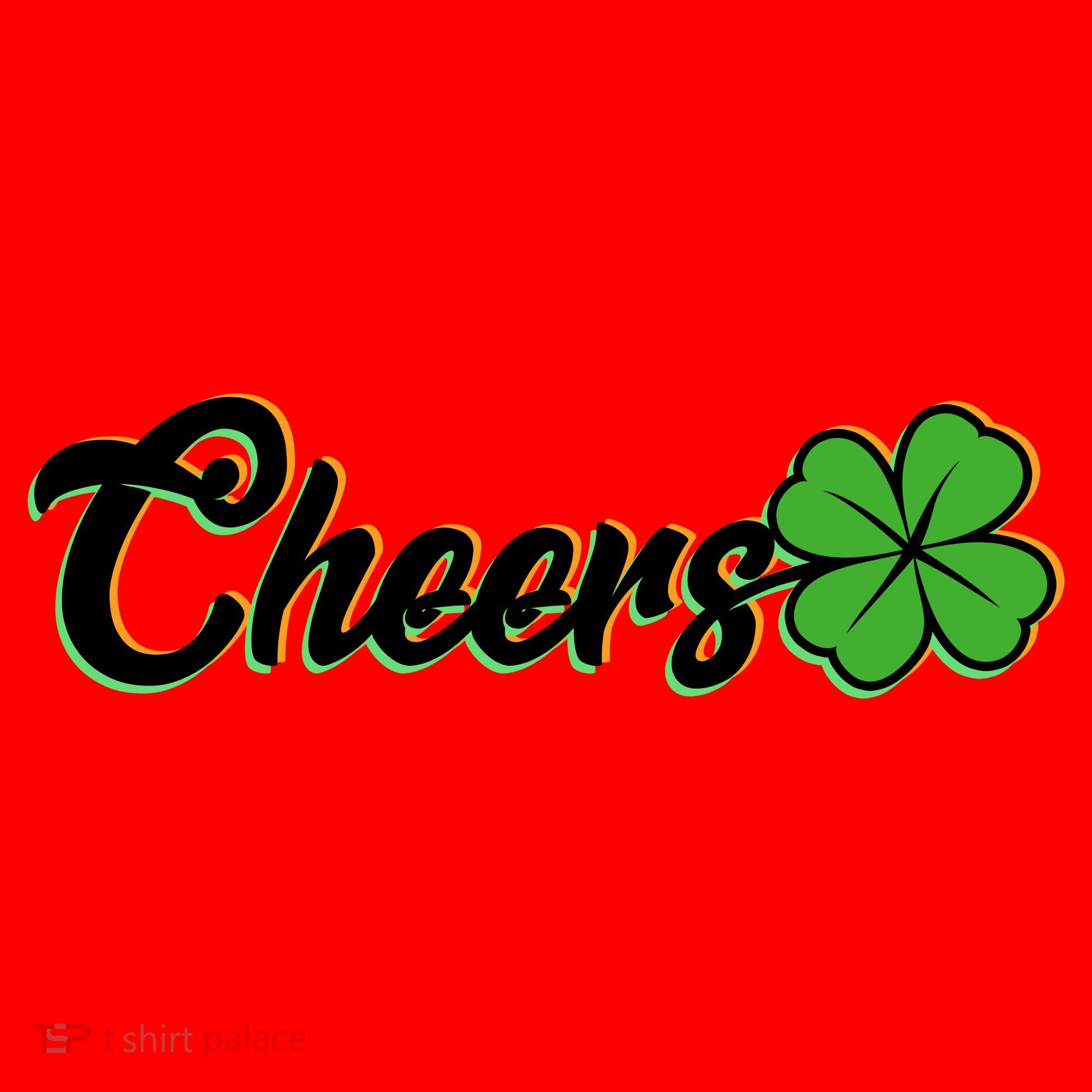 St Patrick's Day Cheers Clover Santa Hat