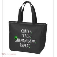 St Patrick's Day Coffee Teach Shenanigans Repeat Tote Bag thumb 3