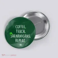 St Patrick's Day Coffee Teach Shenanigans Repeat Button thumb 0