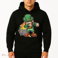 St Patricks Day Dabbing Leprechaun Pot Of Gold Hoodie thumb 2