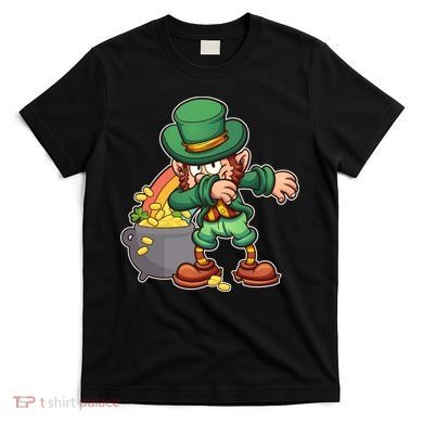 St Patricks Day Dabbing Leprechaun Pot Of Gold T-Shirt