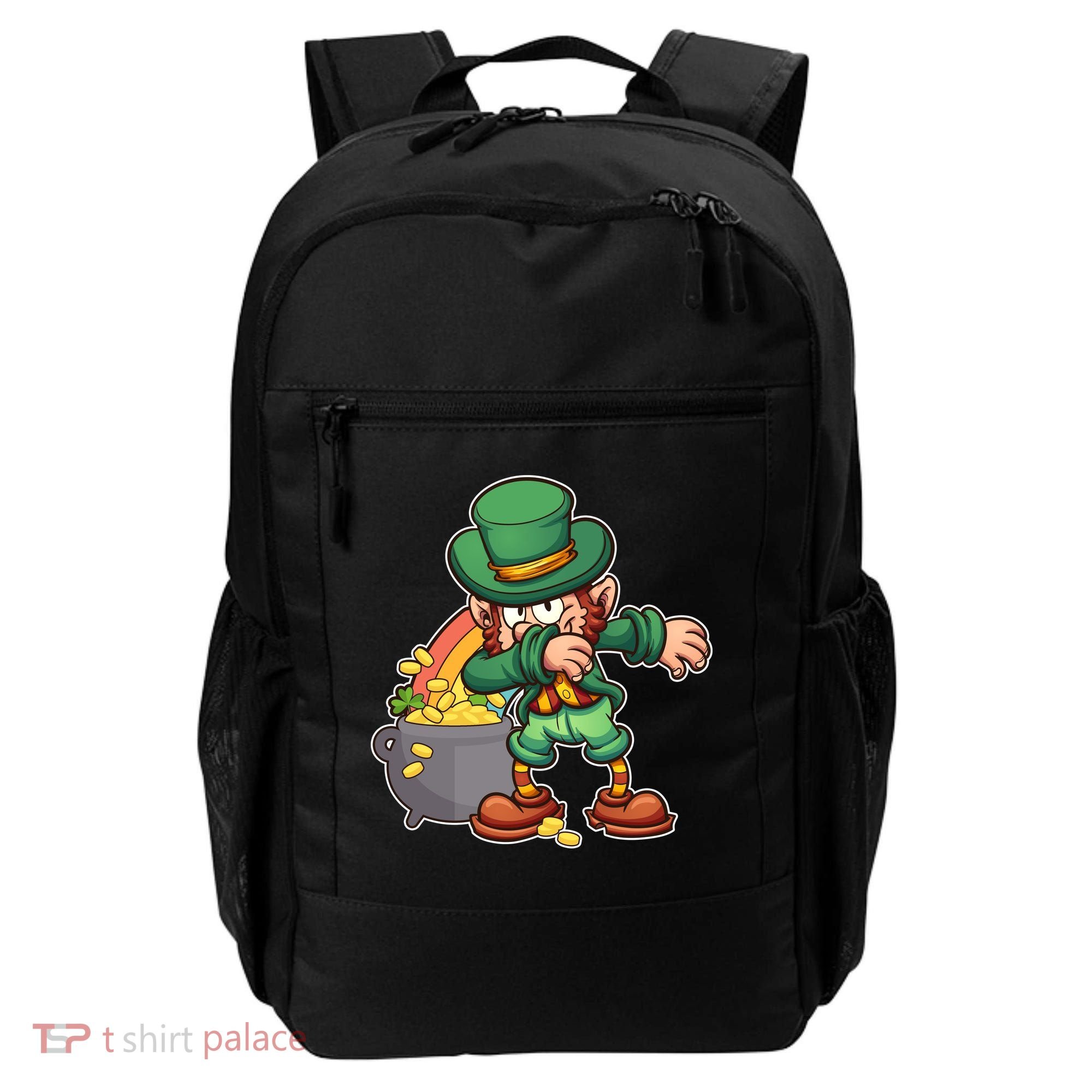 St Patricks Day Dabbing Leprechaun Pot Of Gold Backpack