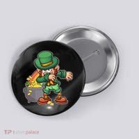 St Patricks Day Dabbing Leprechaun Pot Of Gold Button thumb 0