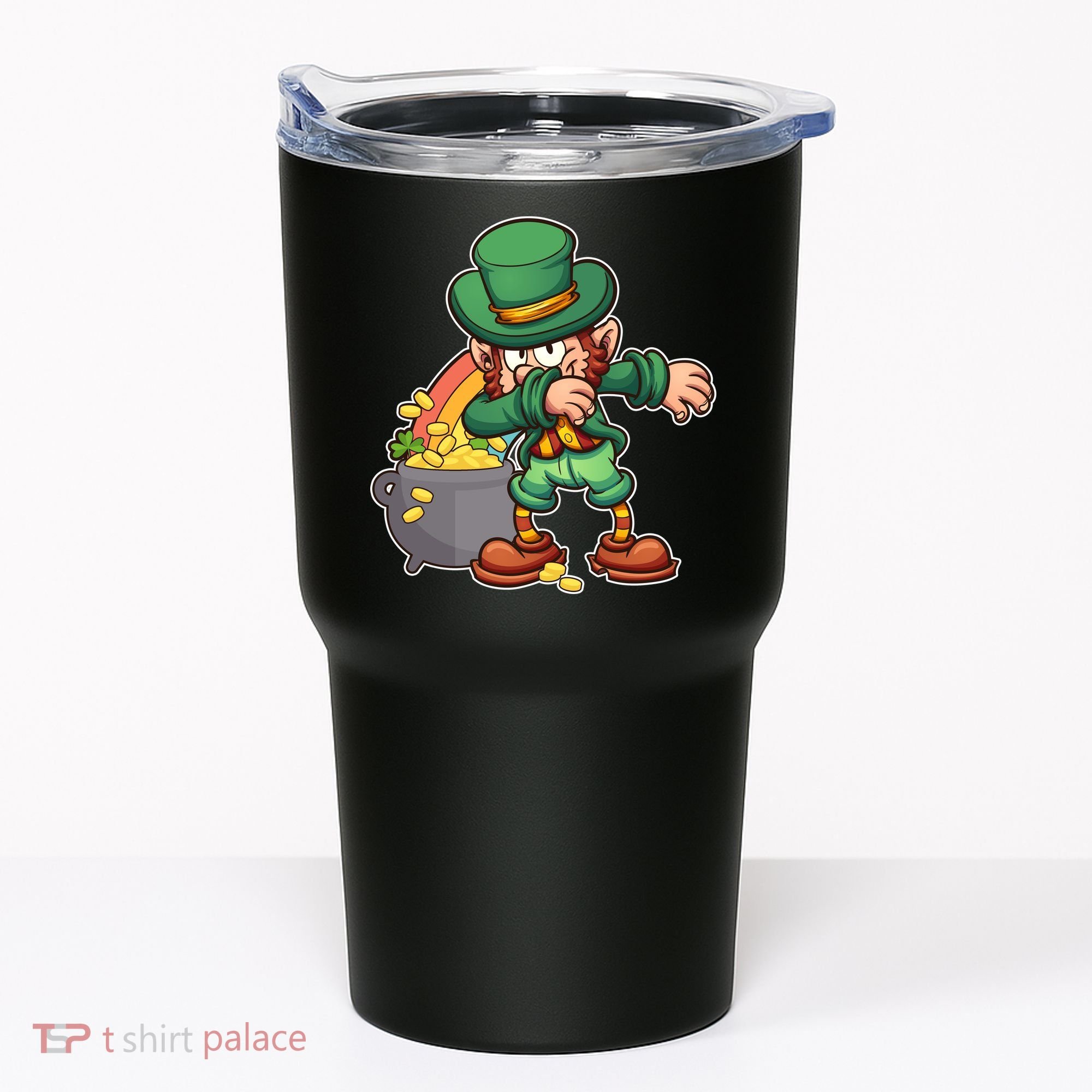 St Patricks Day Dabbing Leprechaun Pot Of Gold Tumbler