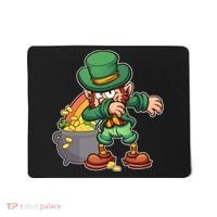St Patricks Day Dabbing Leprechaun Pot Of Gold Mousepad thumb 0