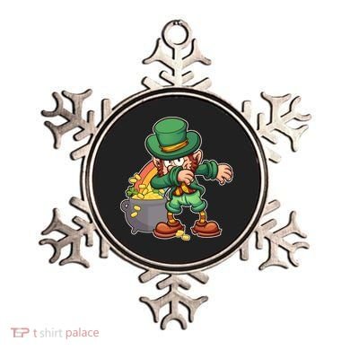 St Patricks Day Dabbing Leprechaun Pot Of Gold Ornament