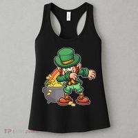 St Patricks Day Dabbing Leprechaun Pot Of Gold Women's Tank Top thumb 3