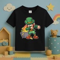 St Patricks Day Dabbing Leprechaun Pot Of Gold Toddler T-Shirt thumb 3