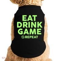 St Patrick's Day Eat Drink Game Repeat Doggie Tank thumb 0