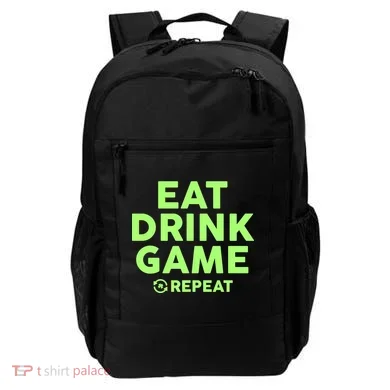 St Patrick's Day Eat Drink Game Repeat Backpack