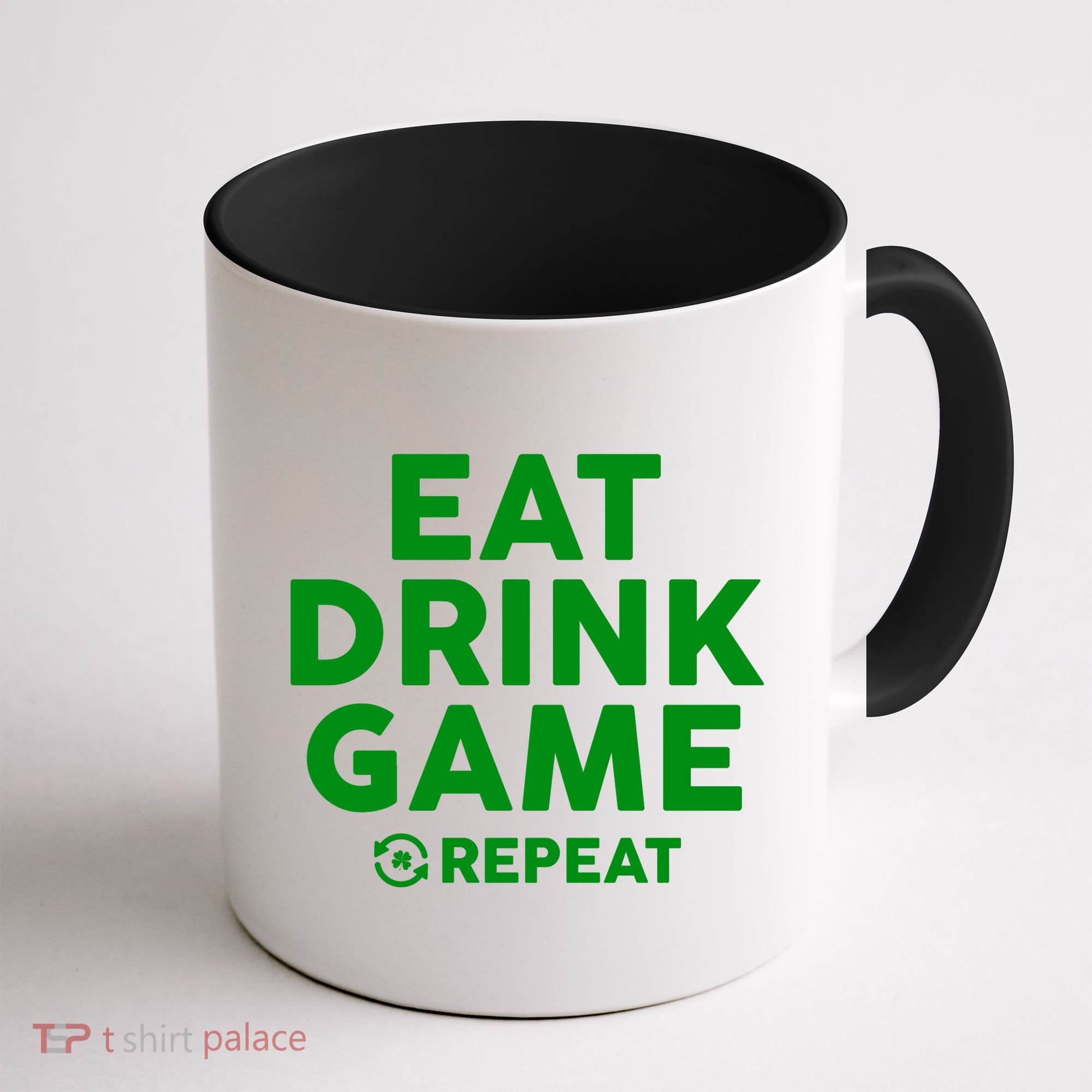 St Patrick's Day Eat Drink Game Repeat Coffee Mug