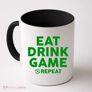 St Patrick's Day Eat Drink Game Repeat Coffee Mug