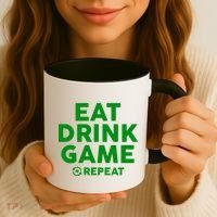 St Patrick's Day Eat Drink Game Repeat Coffee Mug thumb 3
