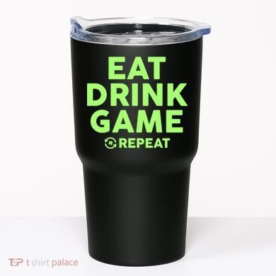 St Patrick's Day Eat Drink Game Repeat Tumbler