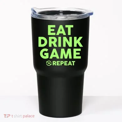St Patrick's Day Eat Drink Game Repeat Tumbler