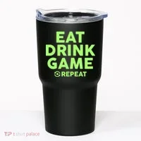 St Patrick's Day Eat Drink Game Repeat Tumbler thumb 0