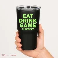 St Patrick's Day Eat Drink Game Repeat Tumbler thumb 2