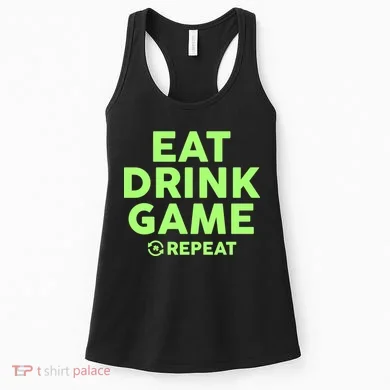 St Patrick's Day Eat Drink Game Repeat Women's Tank Top
