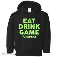 St Patrick's Day Eat Drink Game Repeat Toddler Hoodie thumb 0