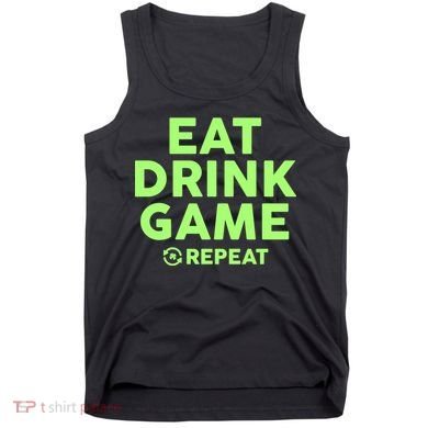 St Patrick's Day Eat Drink Game Repeat Tank Top