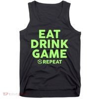 St Patrick's Day Eat Drink Game Repeat Tank Top thumb 0