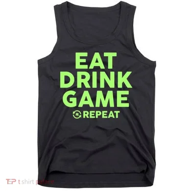 St Patrick's Day Eat Drink Game Repeat Tank Top