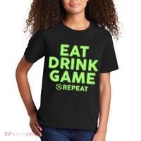 St Patrick's Day Eat Drink Game Repeat Kids T-Shirt thumb 2