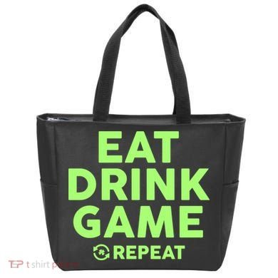 St Patrick's Day Eat Drink Game Repeat Tote Bag