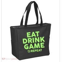 St Patrick's Day Eat Drink Game Repeat Tote Bag thumb 2