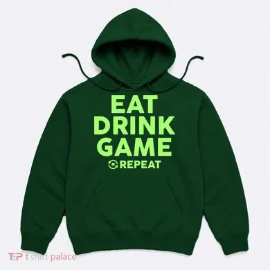 St Patrick's Day Eat Drink Game Repeat Hoodie