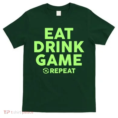 St Patrick's Day Eat Drink Game Repeat T-Shirt
