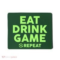 St Patrick's Day Eat Drink Game Repeat Mousepad thumb 0