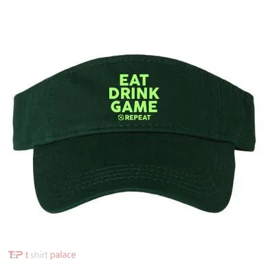 St Patrick's Day Eat Drink Game Repeat Visor