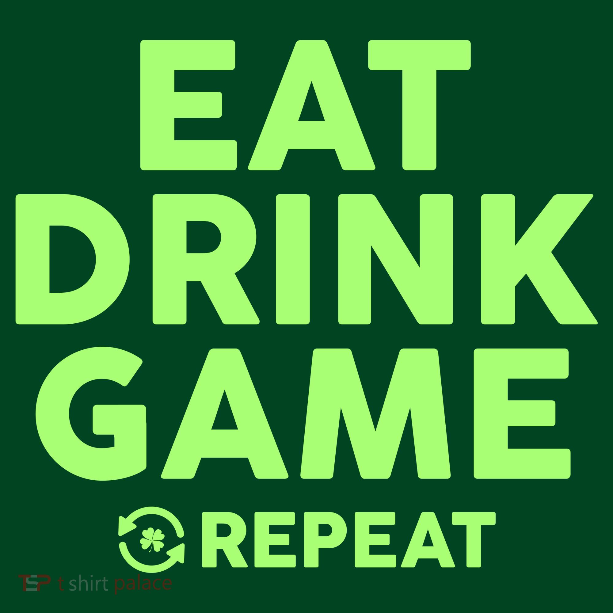 St Patrick's Day Eat Drink Game Repeat Kids Sweatshirt