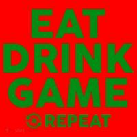 St Patrick's Day Eat Drink Game Repeat Santa Hat thumb 1
