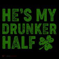 St Patrick's Day He's My Drunker Half Matching Couple's Coffee Mug thumb 5