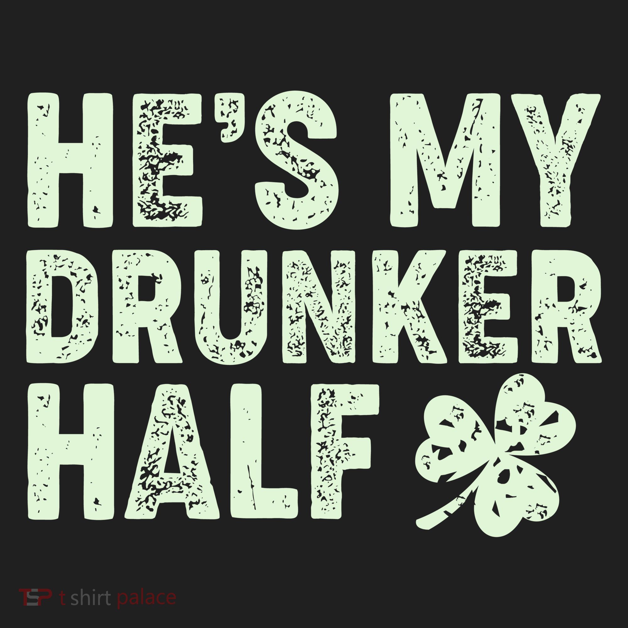 St Patrick's Day He's My Drunker Half Matching Couple's Beanie