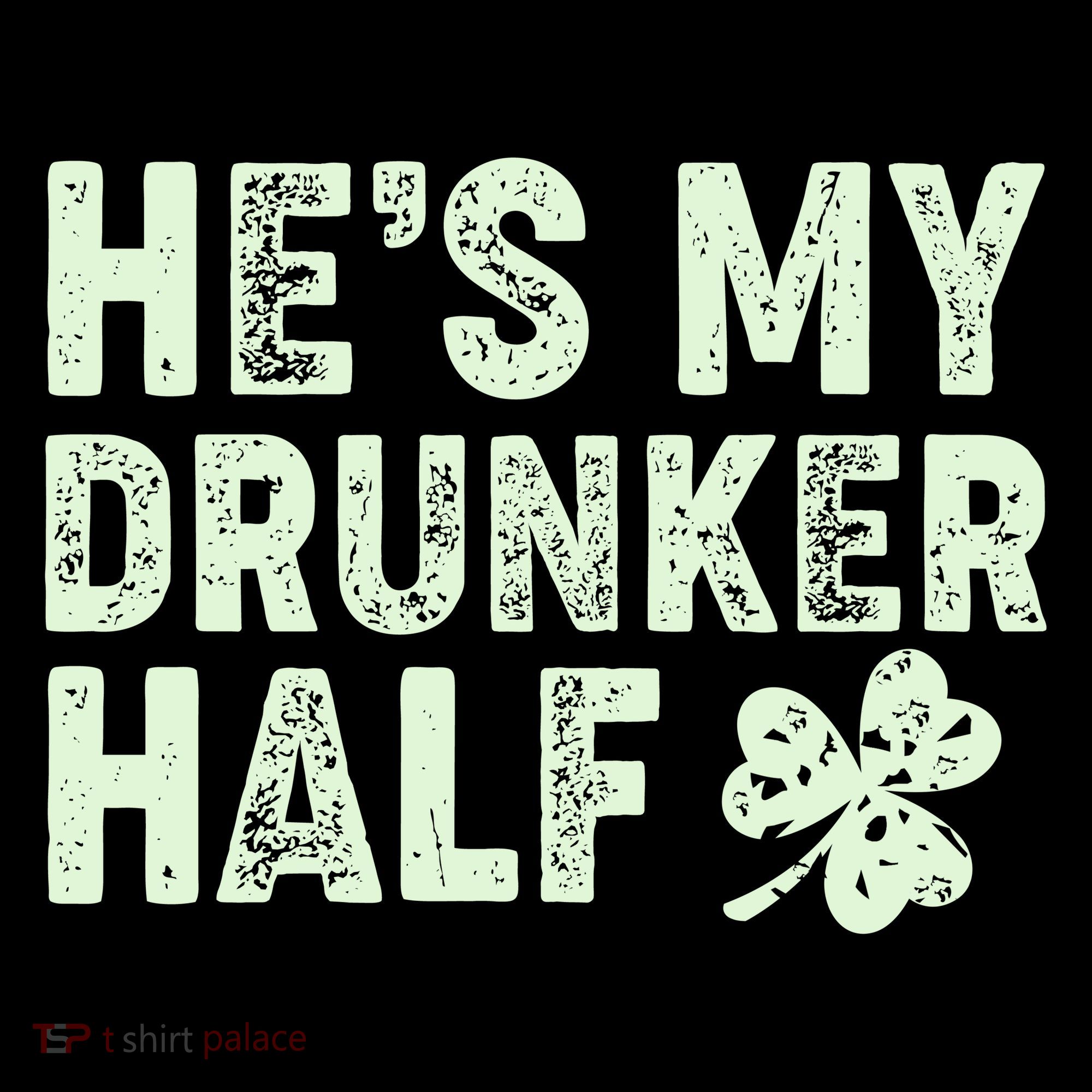 St Patrick's Day He's My Drunker Half Matching Couple's Ornament