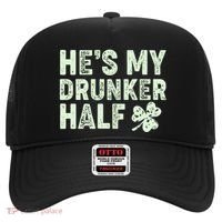 St Patrick's Day He's My Drunker Half Matching Couple's Hat thumb 0