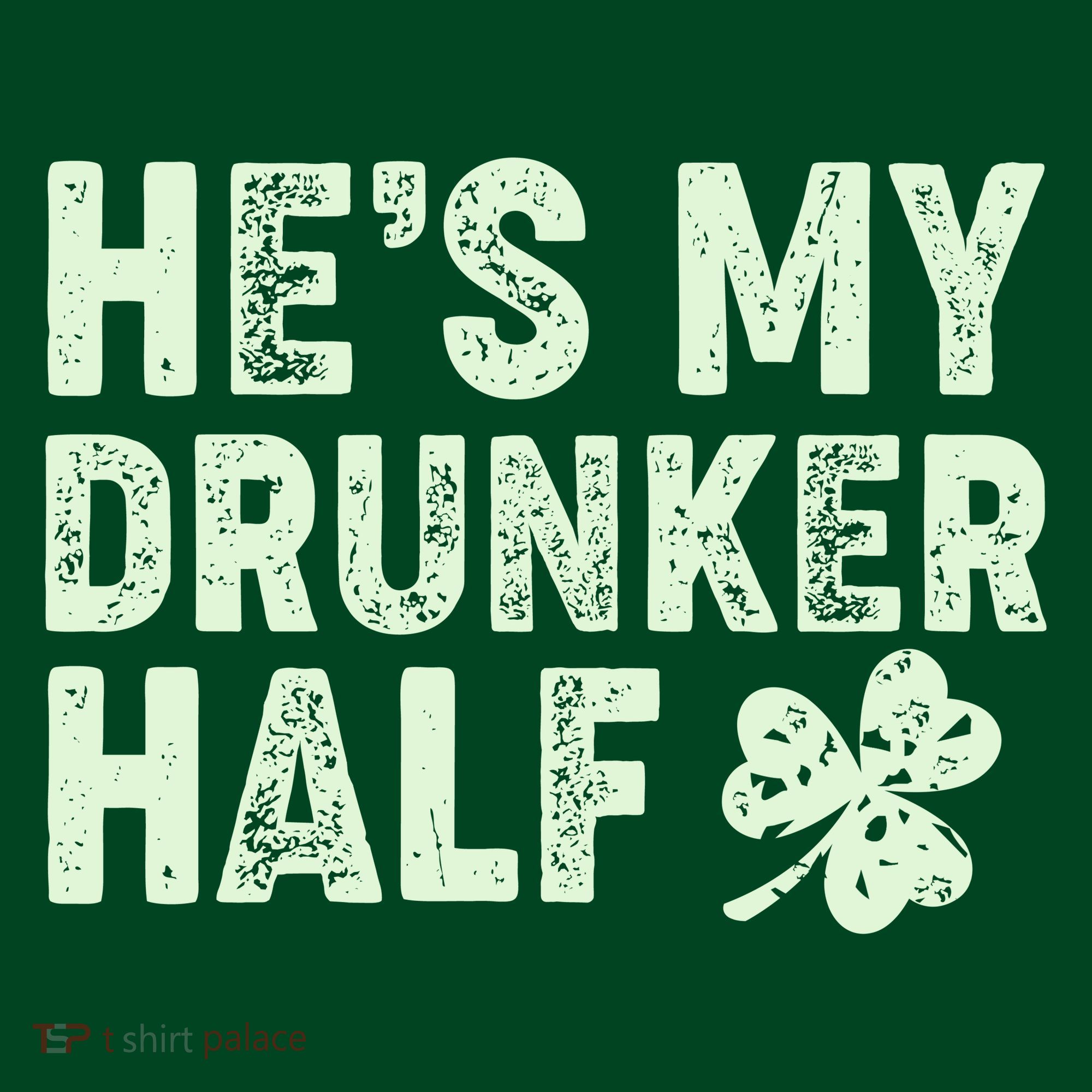 St Patrick's Day He's My Drunker Half Matching Couple's Kids Hoodie
