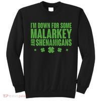 St Patrick's Day I'm Down For Some Malarkey And Shenanigans Sweatshirt thumb 0