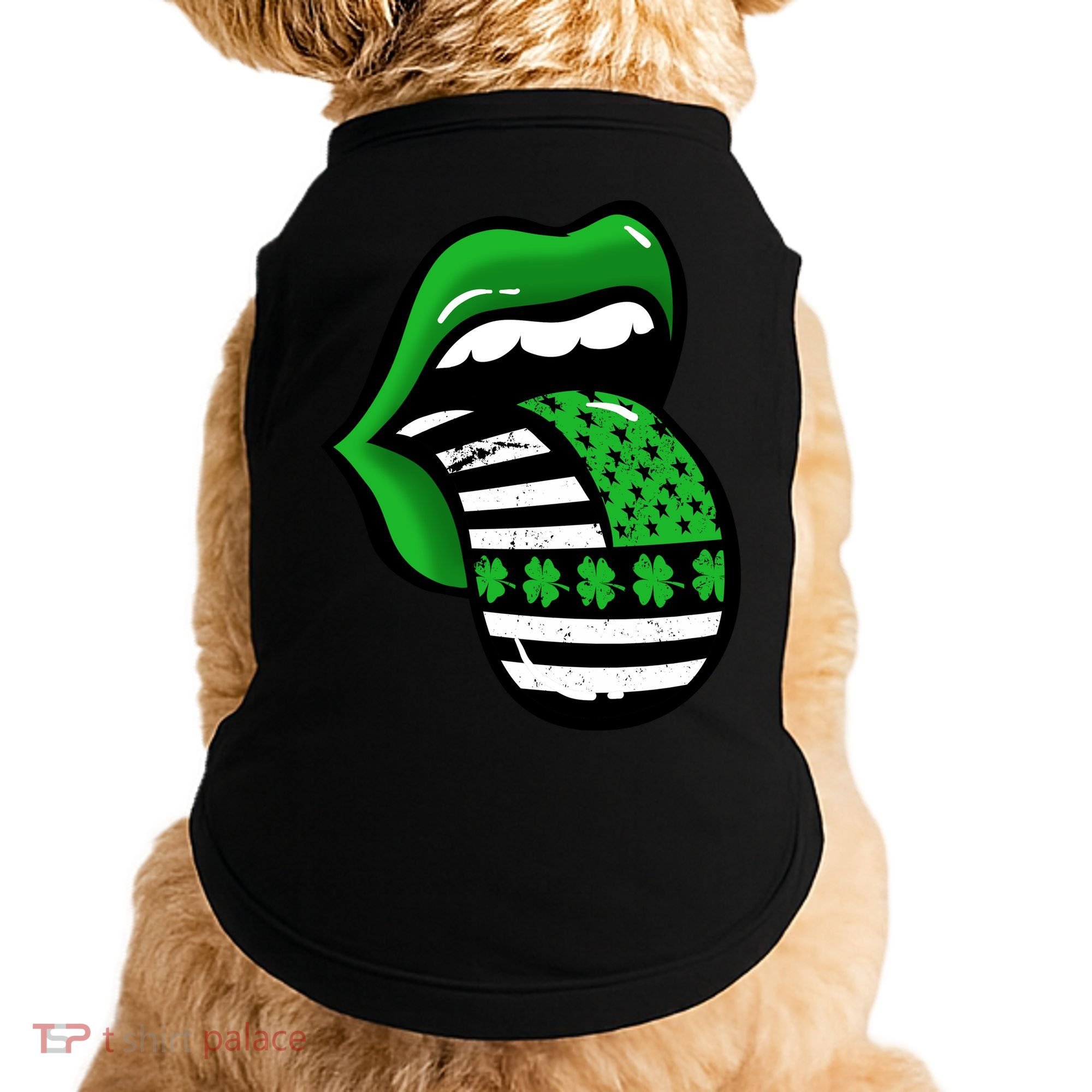 St Patricks Day Irish American Shamrock Flag Paddy Doggie Tank