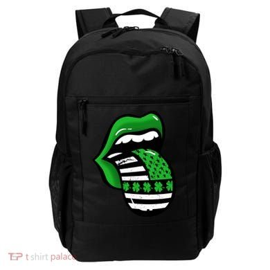 St Patricks Day Irish American Shamrock Flag Paddy Backpack