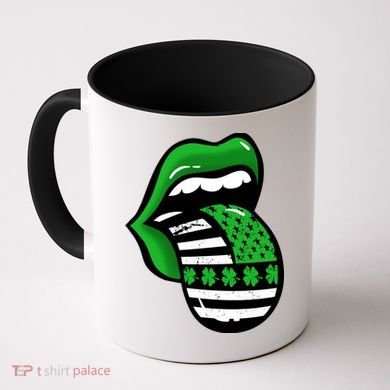 St Patricks Day Irish American Shamrock Flag Paddy Coffee Mug