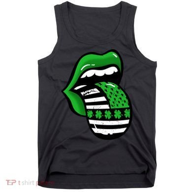 St Patricks Day Irish American Shamrock Flag Paddy Tank Top