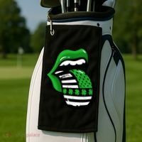 St Patricks Day Irish American Shamrock Flag Paddy Golf Towel thumb 2