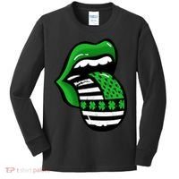 St Patricks Day Irish American Shamrock Flag Paddy Kids Long Sleeve Shirt thumb 0