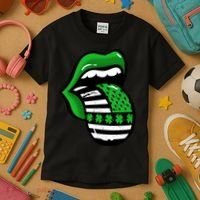St Patricks Day Irish American Shamrock Flag Paddy Kids T-Shirt thumb 3